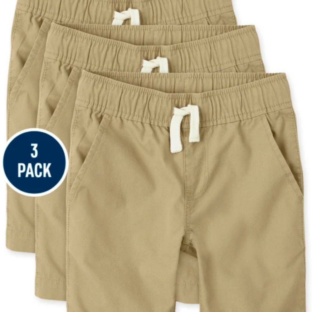 Children's Place | 3PK 16 Husky Flax Shorts NWT